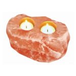 Natural Himalayan Salt Double Candle Holder