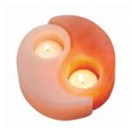 Yin Yang Himalayan Salt Candle Holder