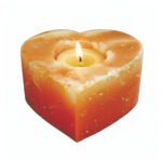 Heart Himalayan Salt Candle Holder