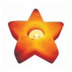 Star Himalayan Salt Candle Holder