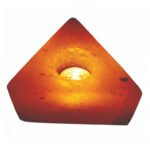 Triangle Himalayan Salt Candle Holder