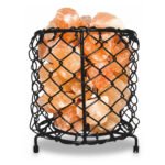 Cylinder Metal Basket Himalayan Salt Lamp
