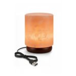 USB Himalayan Salt Cylinder Lamp – Multicolor LED