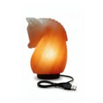 USB Himalayan Salt Horse Head Lamp – Multicolor LED