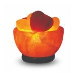 Fire Bowl Himalayan Salt Lamp with Hearts