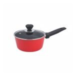 Zarway Essenza Pro Non-Stick Sauce Pans with Glass Lid Sets